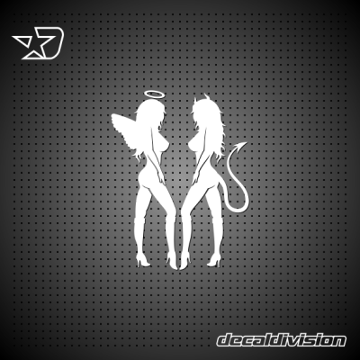 Good Girl Bad Girl Standing Sticker